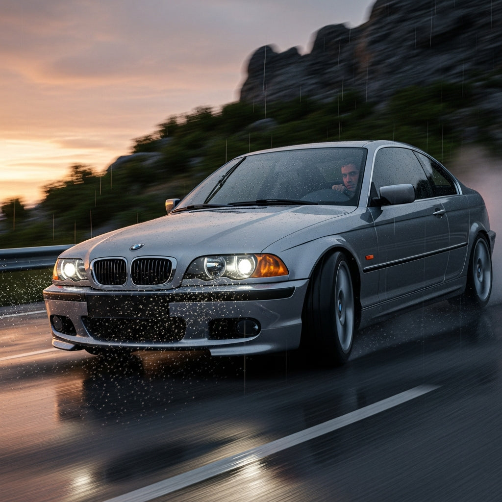 Action Shot: BMW 3 Series Driving Fast