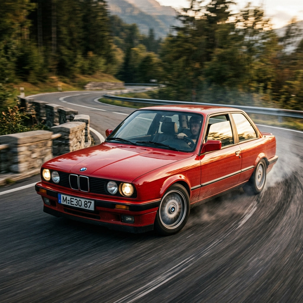 Action Shot: BMW 3 Series Driving Fast