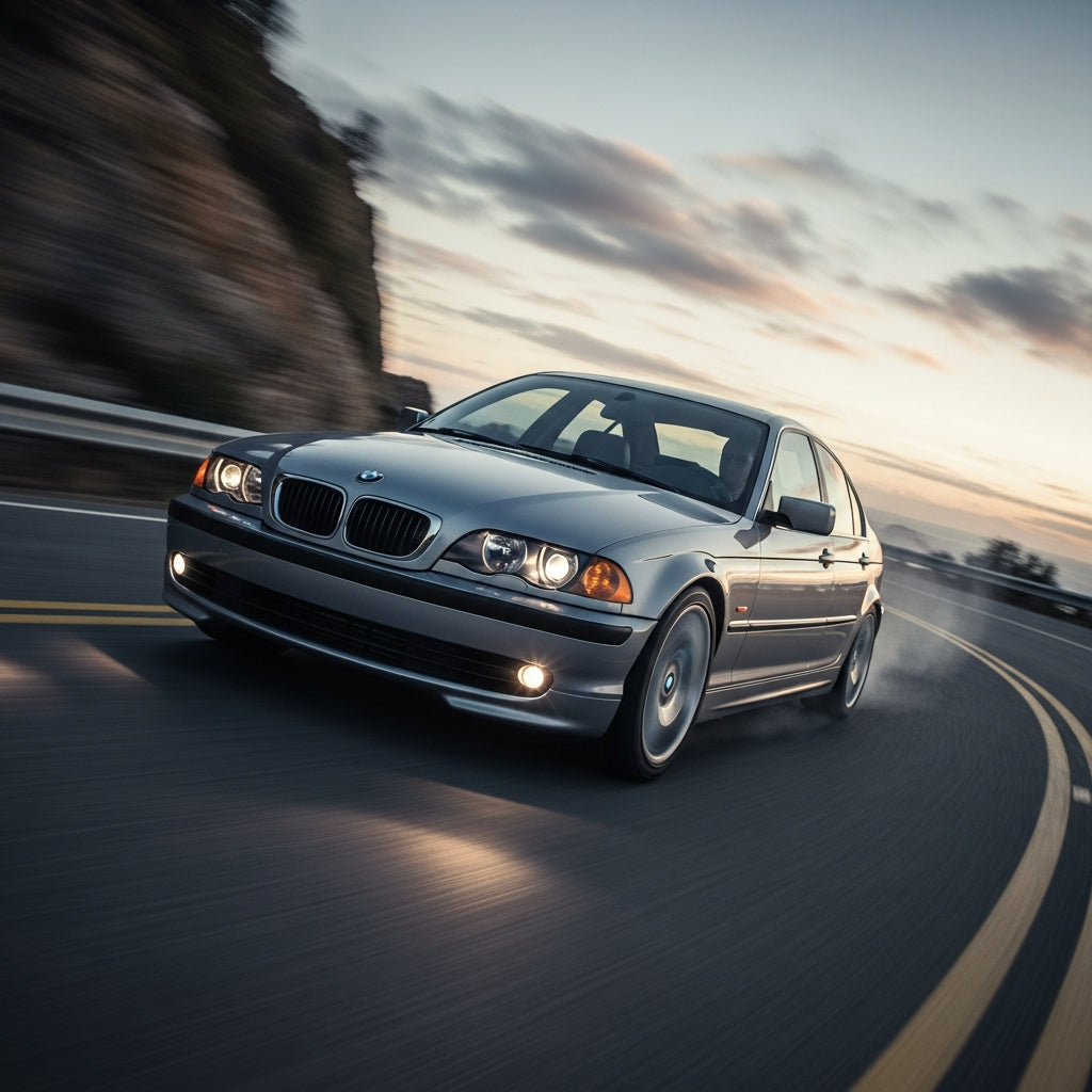 Action Shot: BMW 3 Series Driving Fast