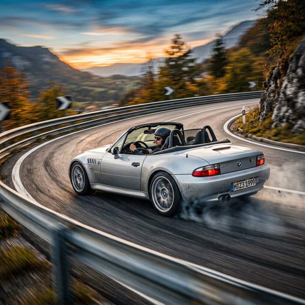 Action Shot: BMW 3 Series, Z4 Driving Fast