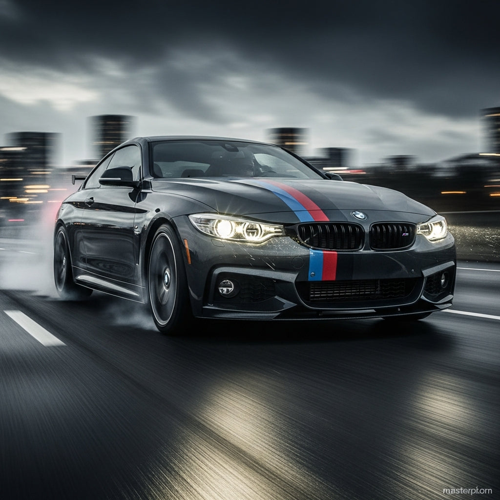 Action Shot: BMW 4 Series Driving Fast