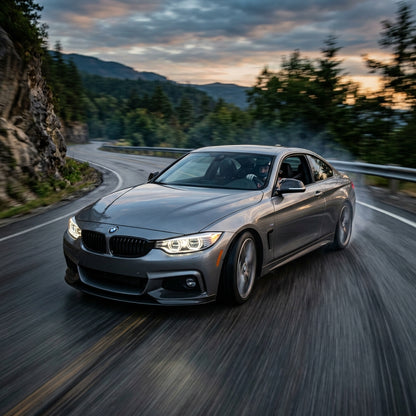 Action Shot: BMW 4 Series Driving Fast
