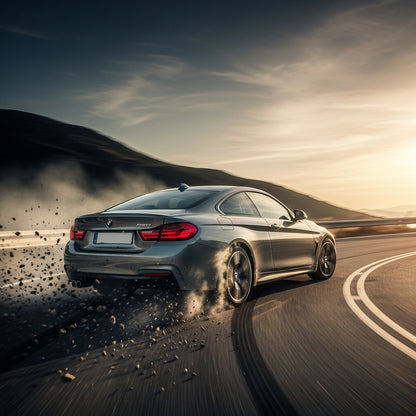 Action Shot: BMW 4 Series Driving Fast