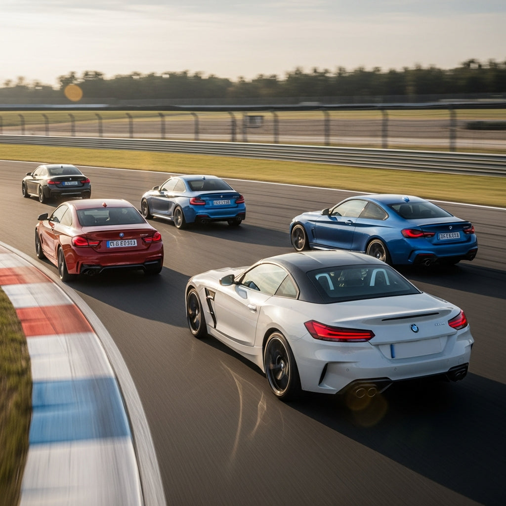 Action Shot: BMW 4 Series, 2 Series, 3 Series, Z4 Driving Fast