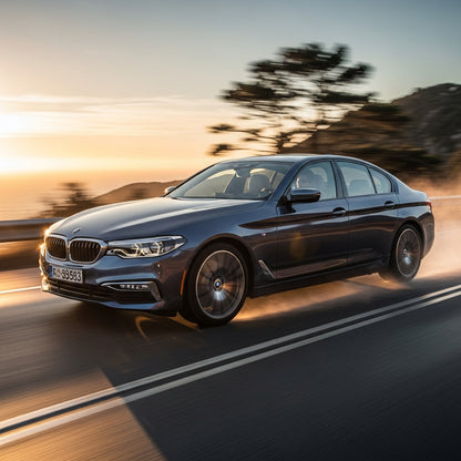Action Shot: BMW 5 Series Driving Fast