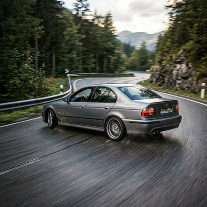 Action Shot: BMW 5 Series Driving Fast