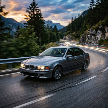 Action Shot: BMW 5 Series, 7 Series, M5  Driving Fast