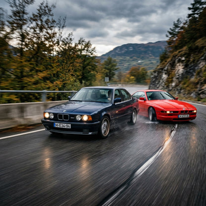 Action Shot: BMW 5 Series,8 Series Driving Fast