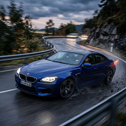 Action Shot: BMW 6 Series Driving Fast