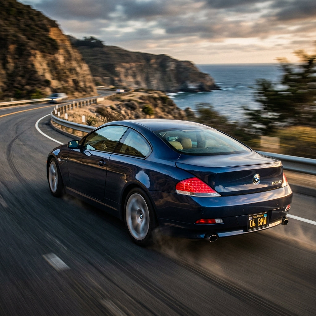 Action Shot: BMW 6 Series Driving Fast