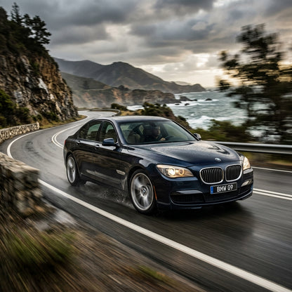 Action Shot: BMW 7 Series Driving Fast
