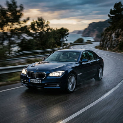 Action Shot: BMW 7 Series Driving Fast
