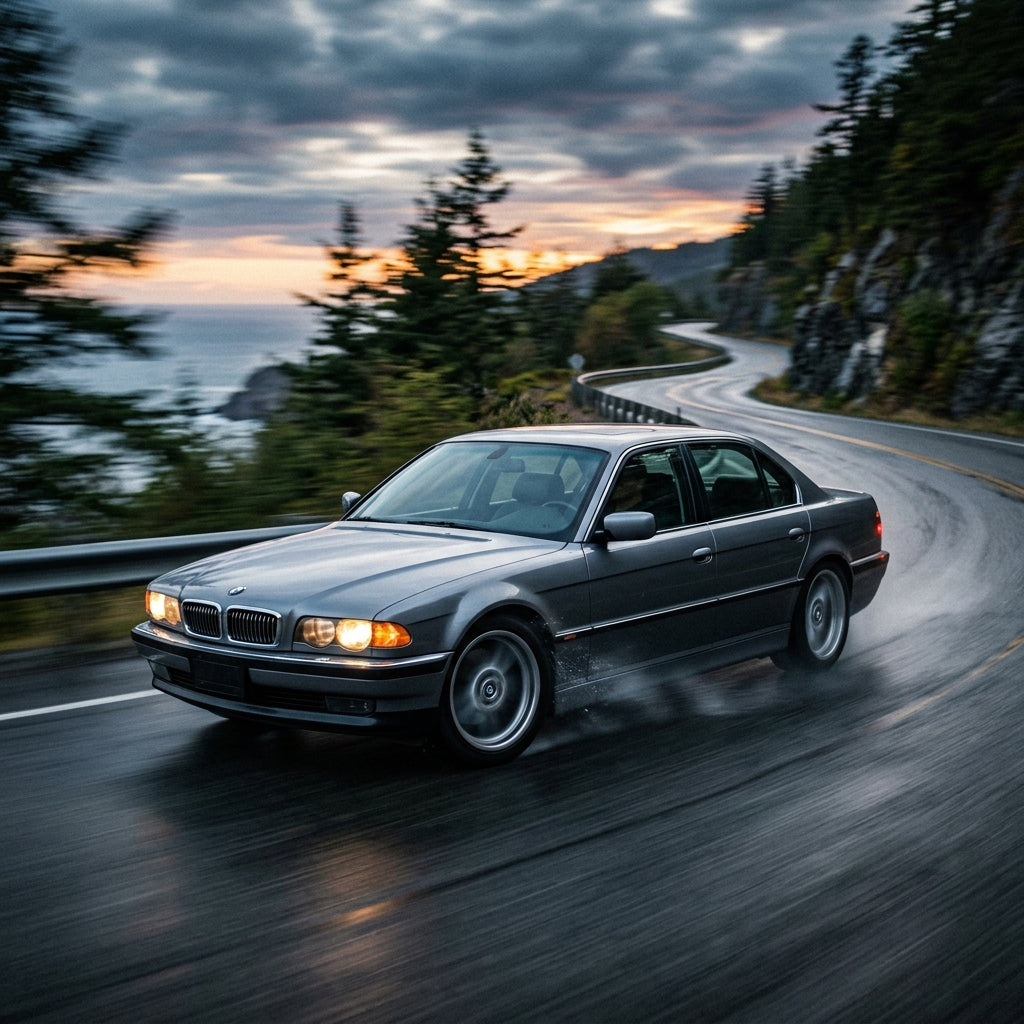 Action Shot: BMW 7 Series Driving Fast