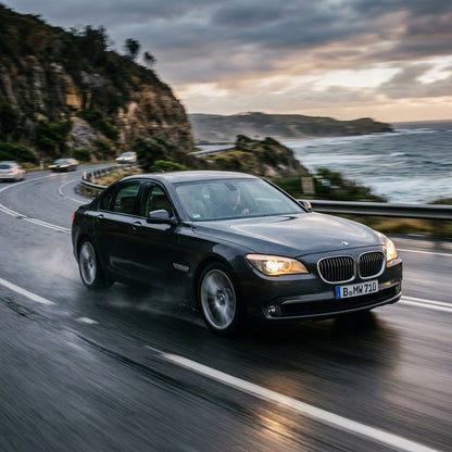 Action Shot: BMW 7 Series Driving Fast