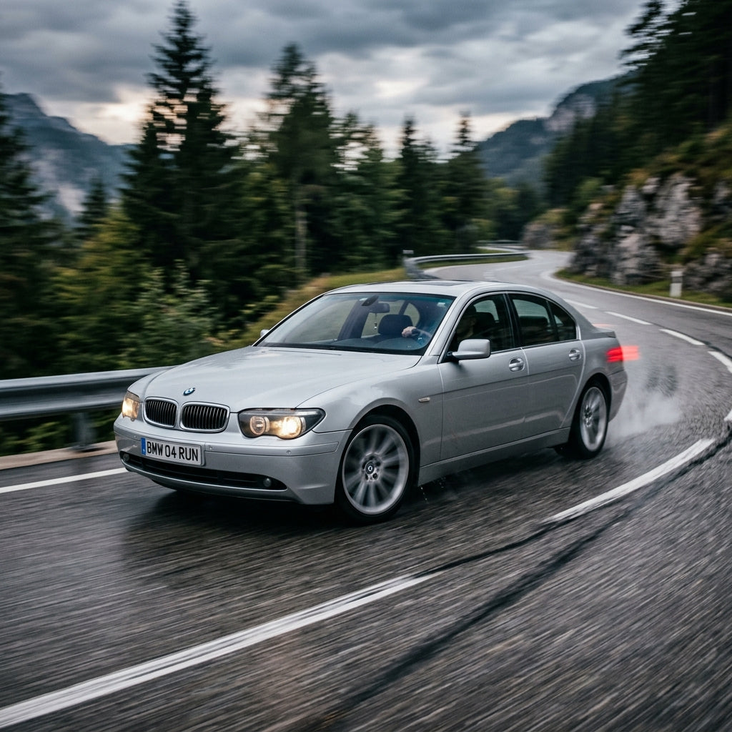 Action Shot: BMW 7 Series Driving Fast