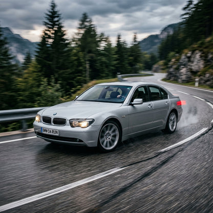 Action Shot: BMW 7 Series Driving Fast
