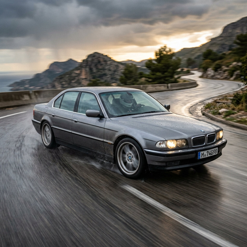 Action Shot: BMW 7 Series Driving Fast