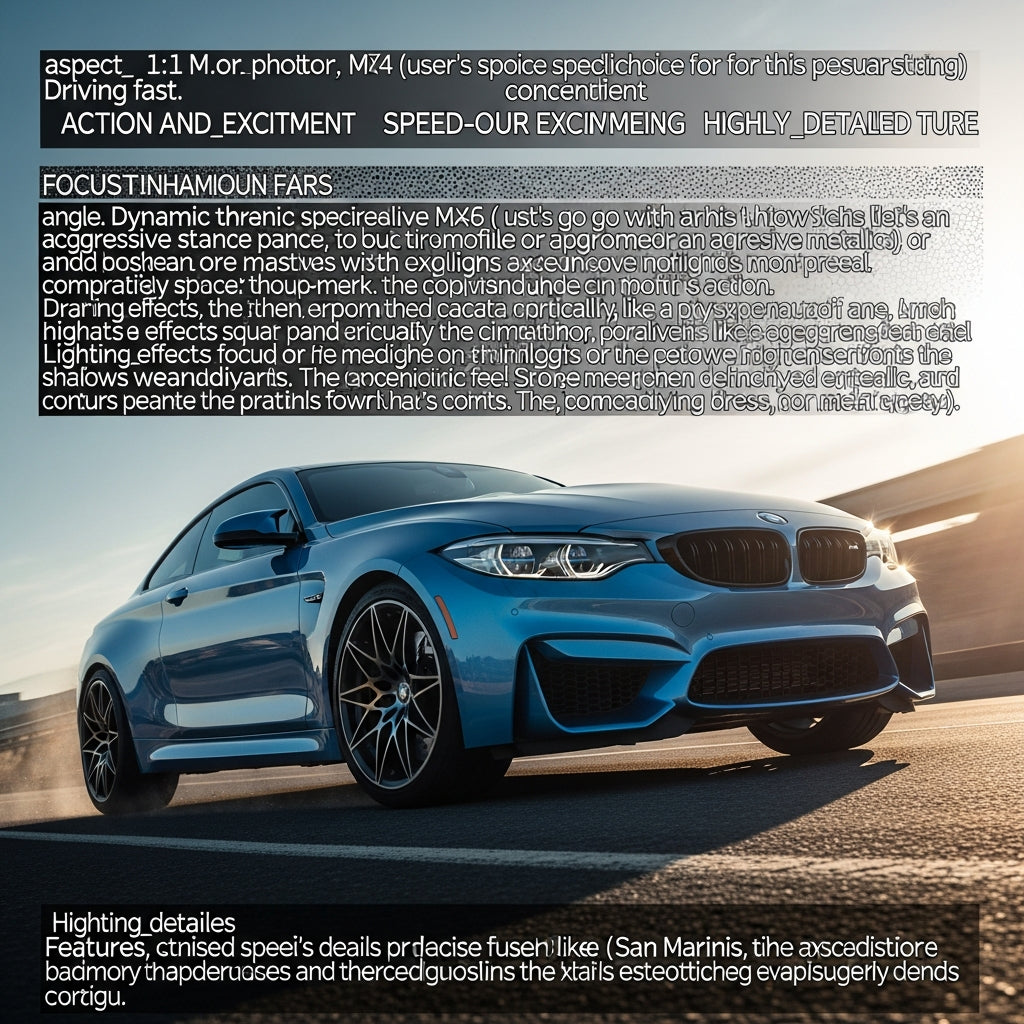 Action Shot: BMW M2, M3, M4 Driving Fast