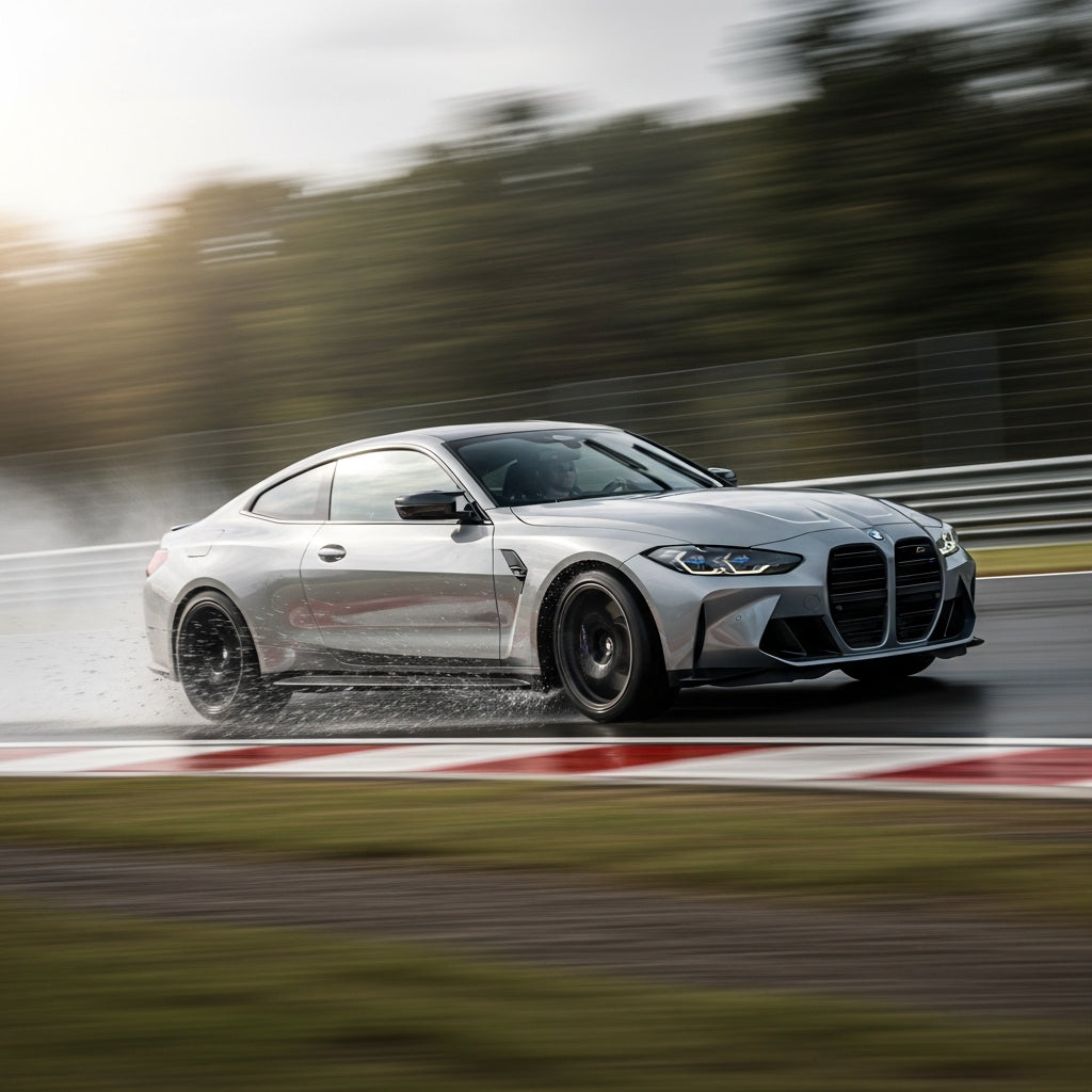 Action Shot: BMW M2, M3, M4 Driving Fast