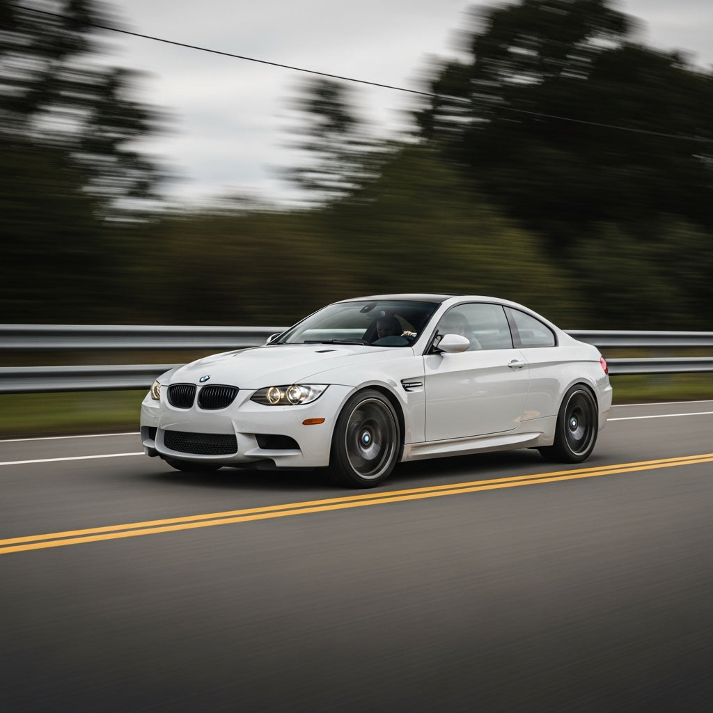 Action Shot: BMW M3 Driving Fast