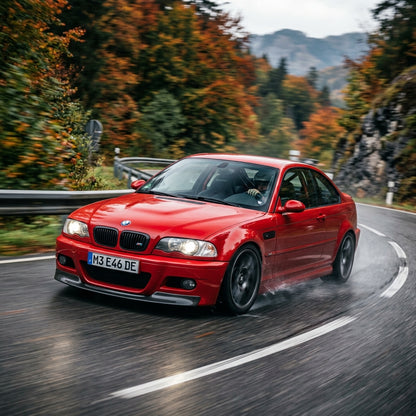 Action Shot: BMW M3 Driving Fast