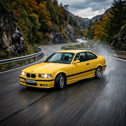 Action Shot: BMW M3 Driving Fast