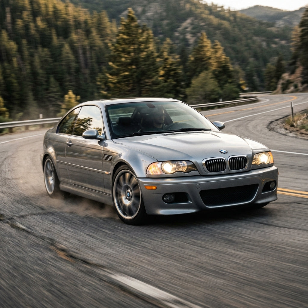 Action Shot: BMW M3 Driving Fast