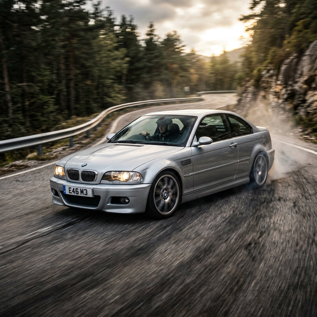 Action Shot: BMW M3 Driving Fast