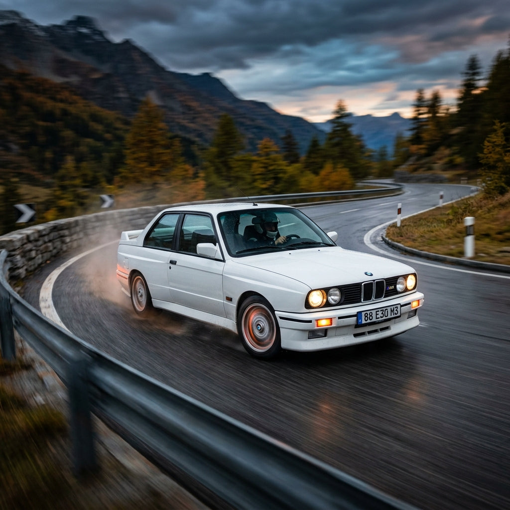 Action Shot: BMW M3 Driving Fast
