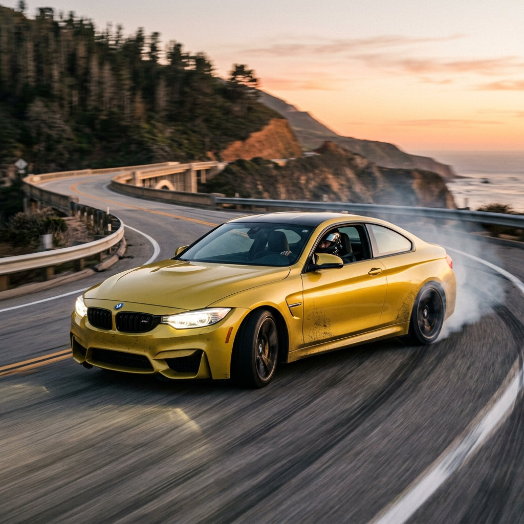 Action Shot: BMW M4 Driving Fast