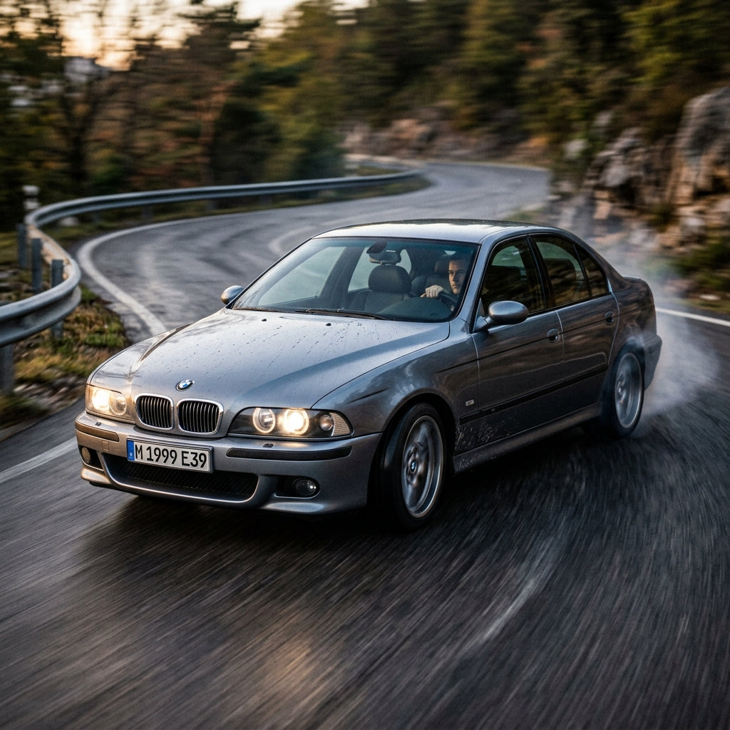Action Shot: BMW M5 Driving Fast