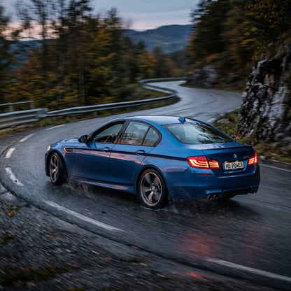 Action Shot: BMW M5 Driving Fast