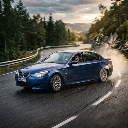 Action Shot: BMW M5 Driving Fast
