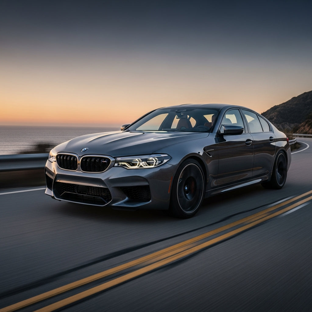 Action Shot: BMW M5, M8 Driving Fast
