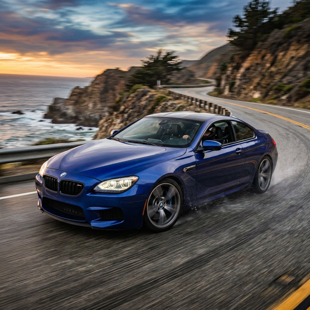 Action Shot: BMW M6 Driving Fast