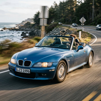 Action Shot: BMW Z3 Driving Fast