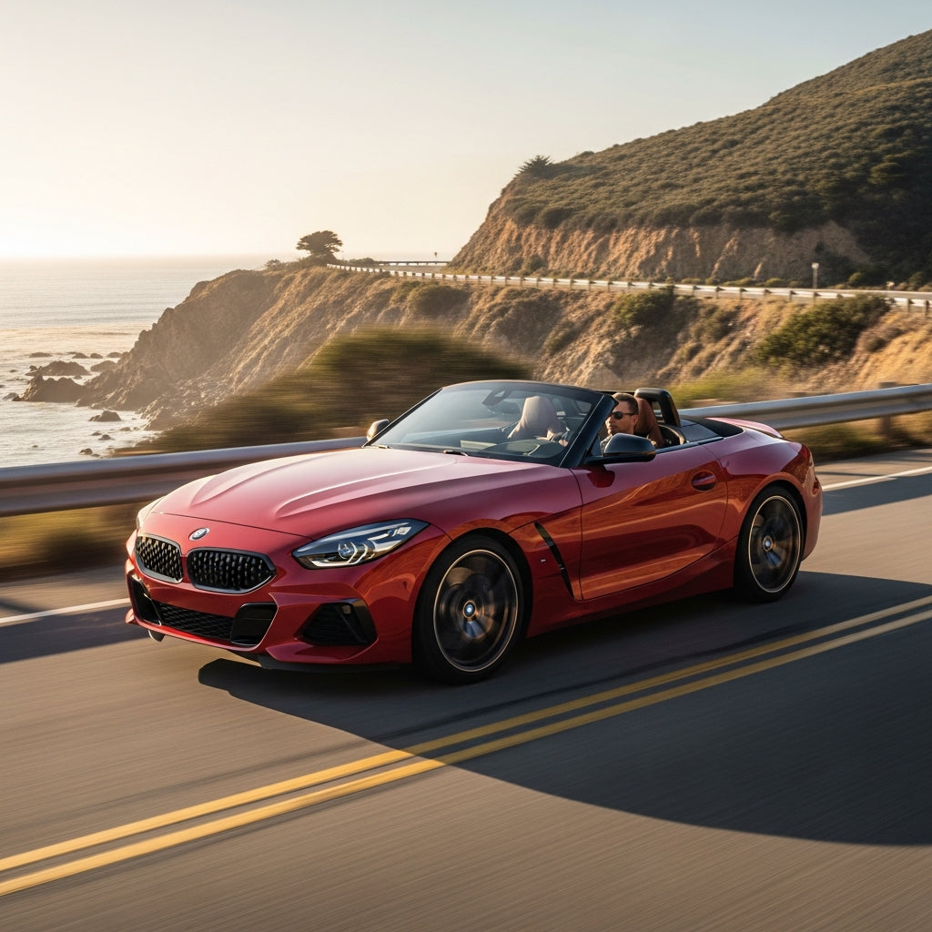 Action Shot: BMW Z4 Driving Fast