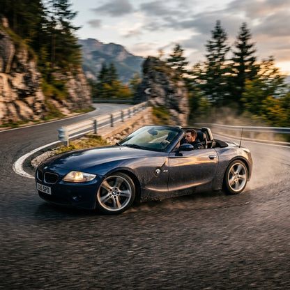 Action Shot: BMW Z4 Driving Fast