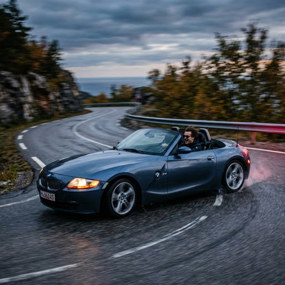 Action Shot: BMW Z4 Driving Fast
