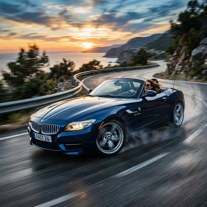 Action Shot: BMW Z4 Driving Fast