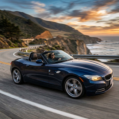 Action Shot: BMW Z4 Driving Fast