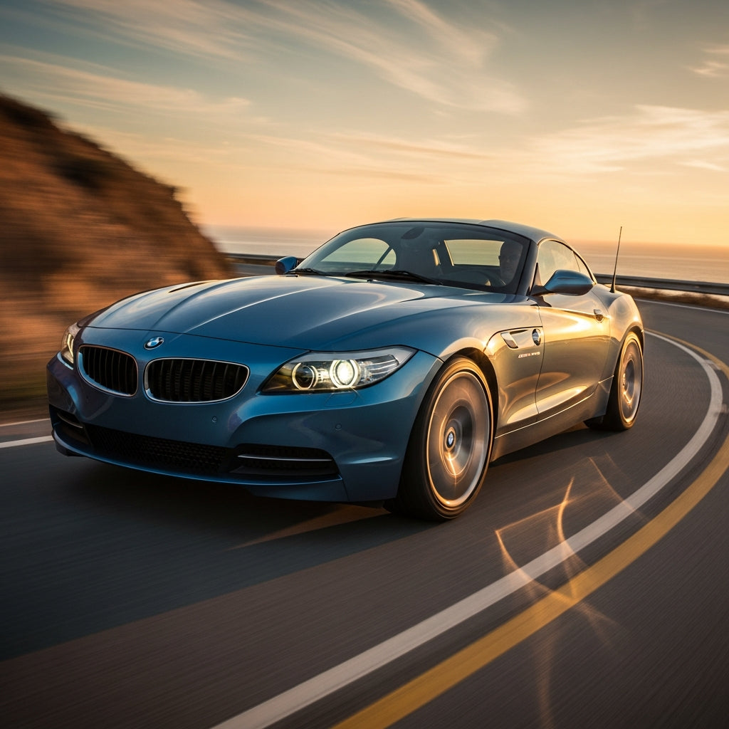 Action Shot: BMW Z4 Driving Fast