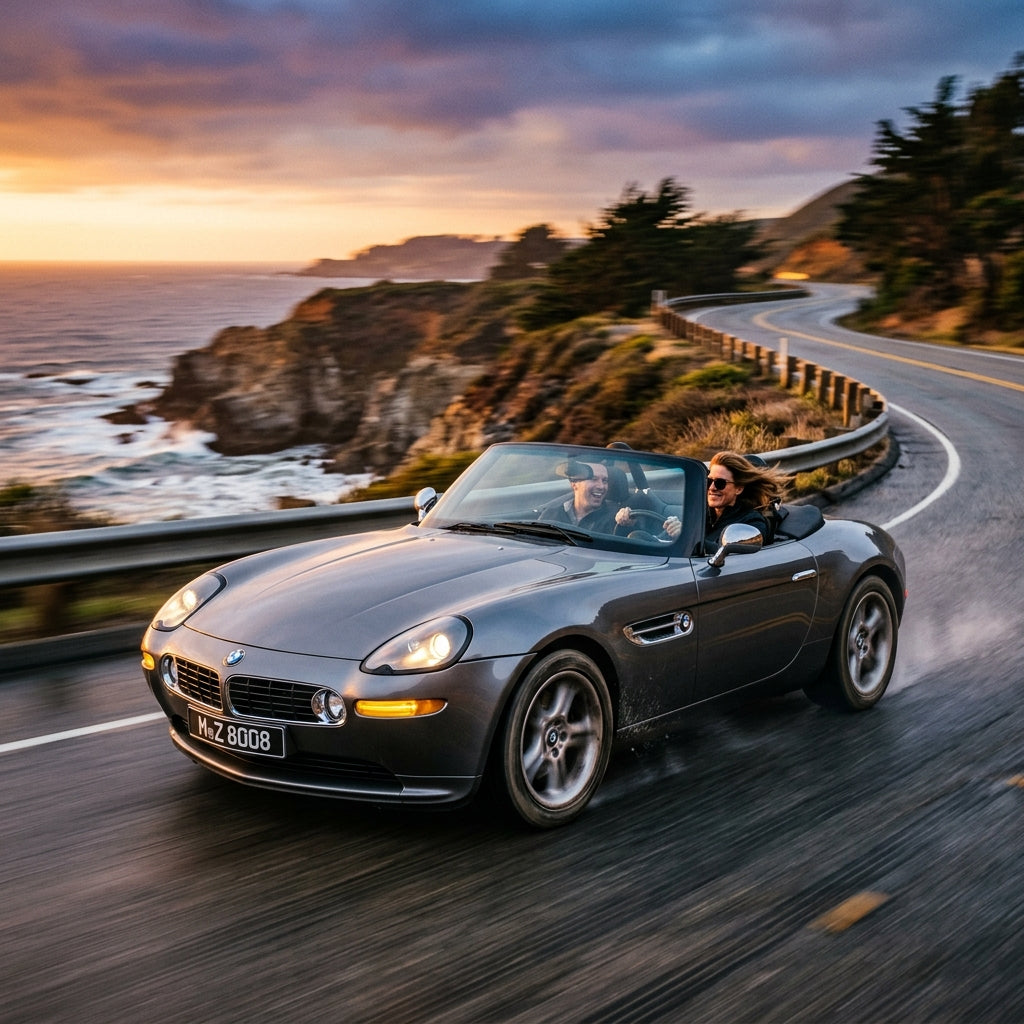 Action Shot: BMW Z8 Driving Fast
