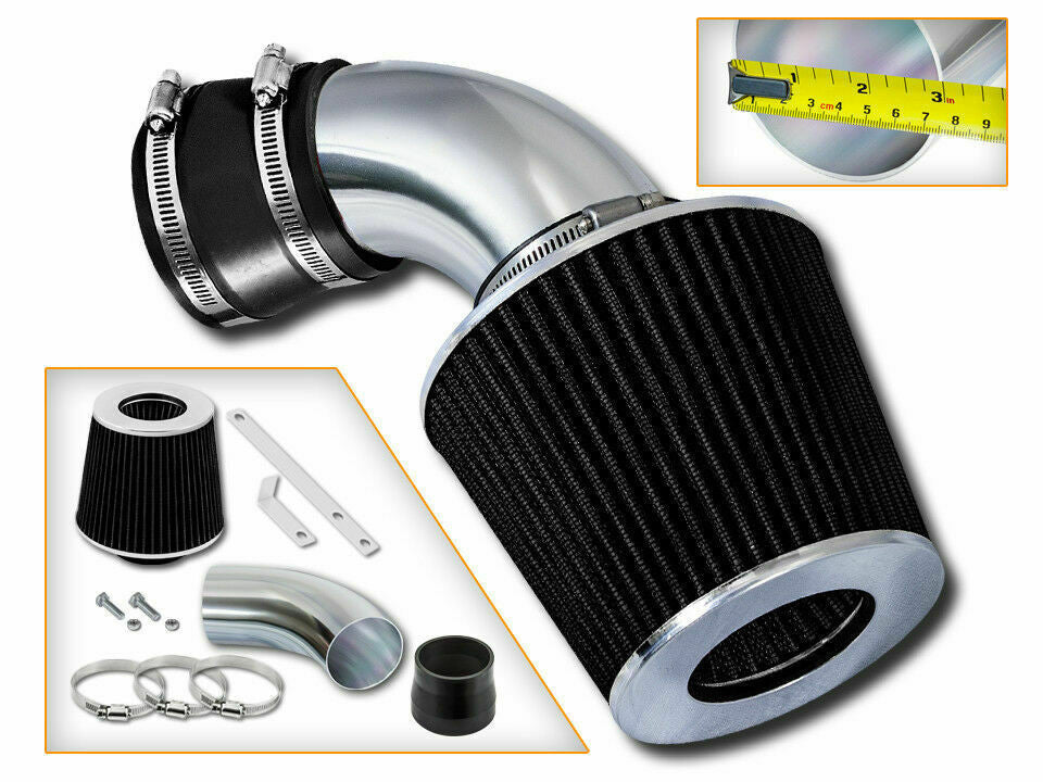 Performance Air Intake for BMW 528i (1997-2000) 2.8L (2001-2003) 2.5L 3.0L Engines Black
