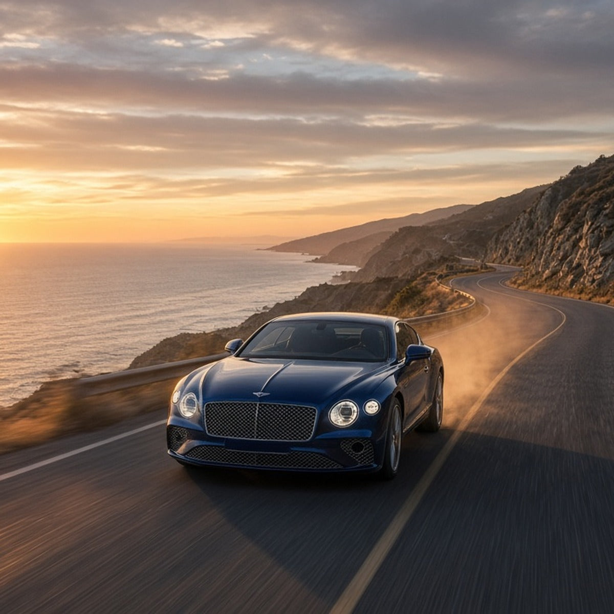 Stage 1 Performance Chip for Bentley - Boost HP & Torque | OBD2 Plug & Play Module - Bentley Continental GT driving fast
