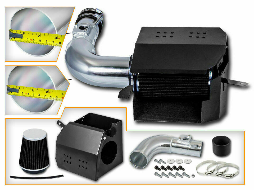 Cold Air Intake W/Heat Shield for Toyota 86 (2013-2019) with 2.0L H4 Engine Black