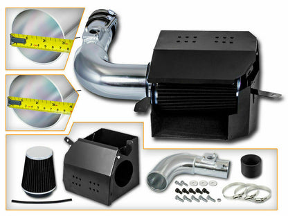Cold Air Intake W/Heat Shield for Toyota 86 (2013-2019) with 2.0L H4 Engine Black