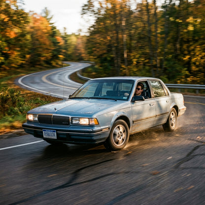 Action Shot: Buick Century Driving Fast