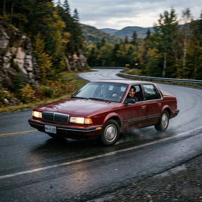 Action Shot: Buick Century Driving Fast