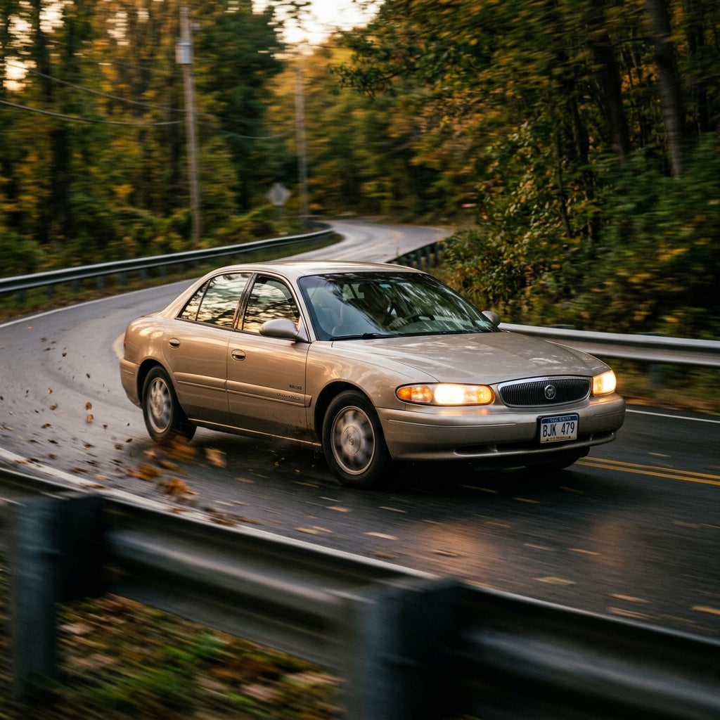 Action Shot: Buick Century Driving Fast